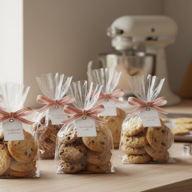 CT CRAFT LLC Ivory Cotton Red Stripes Ribbon 3/8" x 10 Yards for Home Décor Gift Present Wrapping DIY Crafts Birthday Wedding Bouquet Christmas