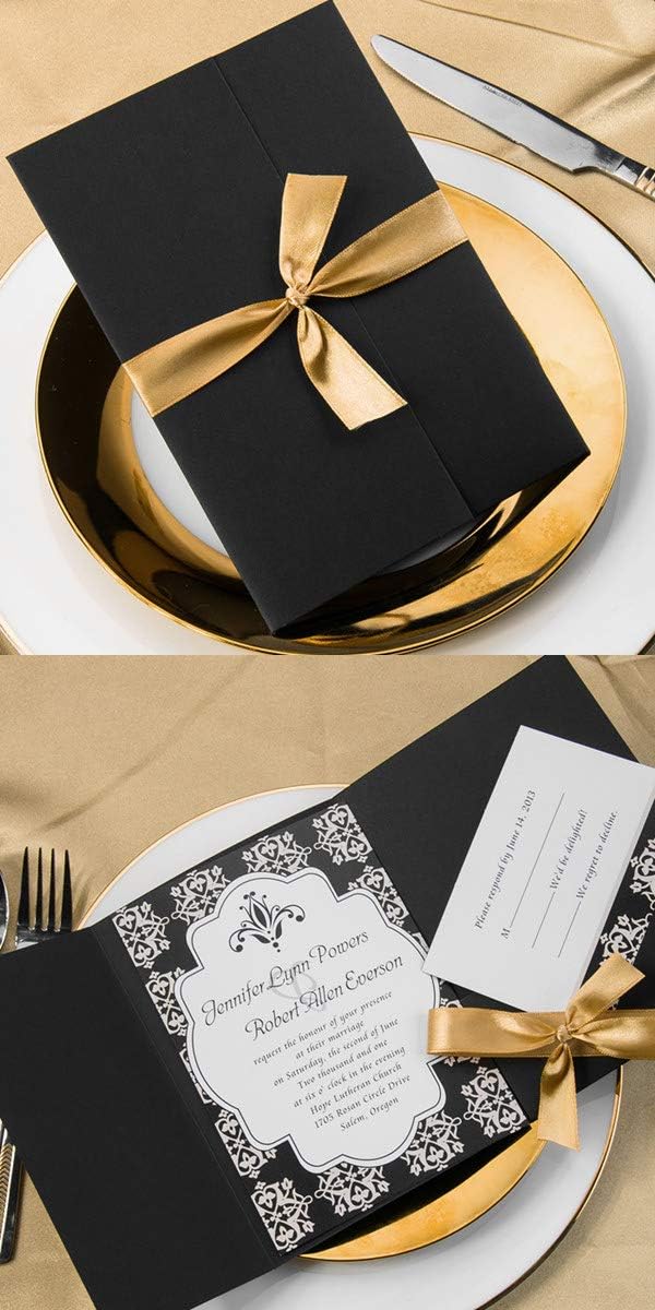 YAMA Gold Double Faced Satin Ribbon 3/8 Inch 25 Yards Thin Gold Fabric Ribbon for Gift Wrapping Crafts Bows Wedding Party Christmas Decoration