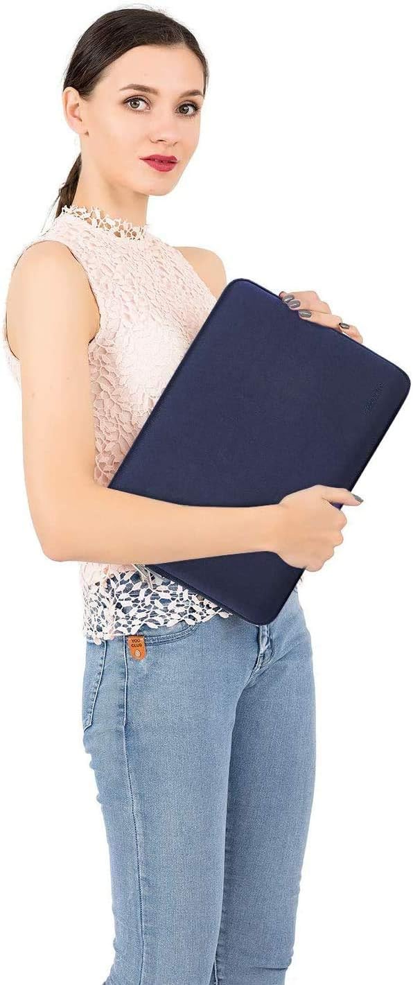 MOSISO Laptop Case 13 inch, 13 inch Laptop Sleeve Bag Compatible with MacBook Air 13 M4 M3 M2 M1 2025-2018 / Pro 13 M2 M1 2025-2016, Neoprene Computer Sleeve Bag with Small Case, Navy Blue