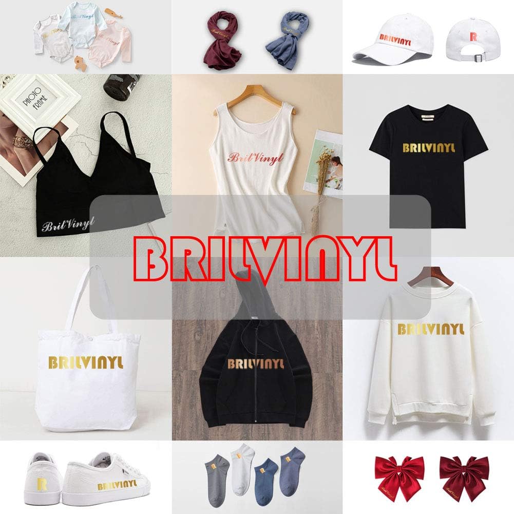 Tvinyl Warehouse Red Foil HTV Metallic Heat Transfer Vinyl Roll 12" x 6FT for All Cutter Machine