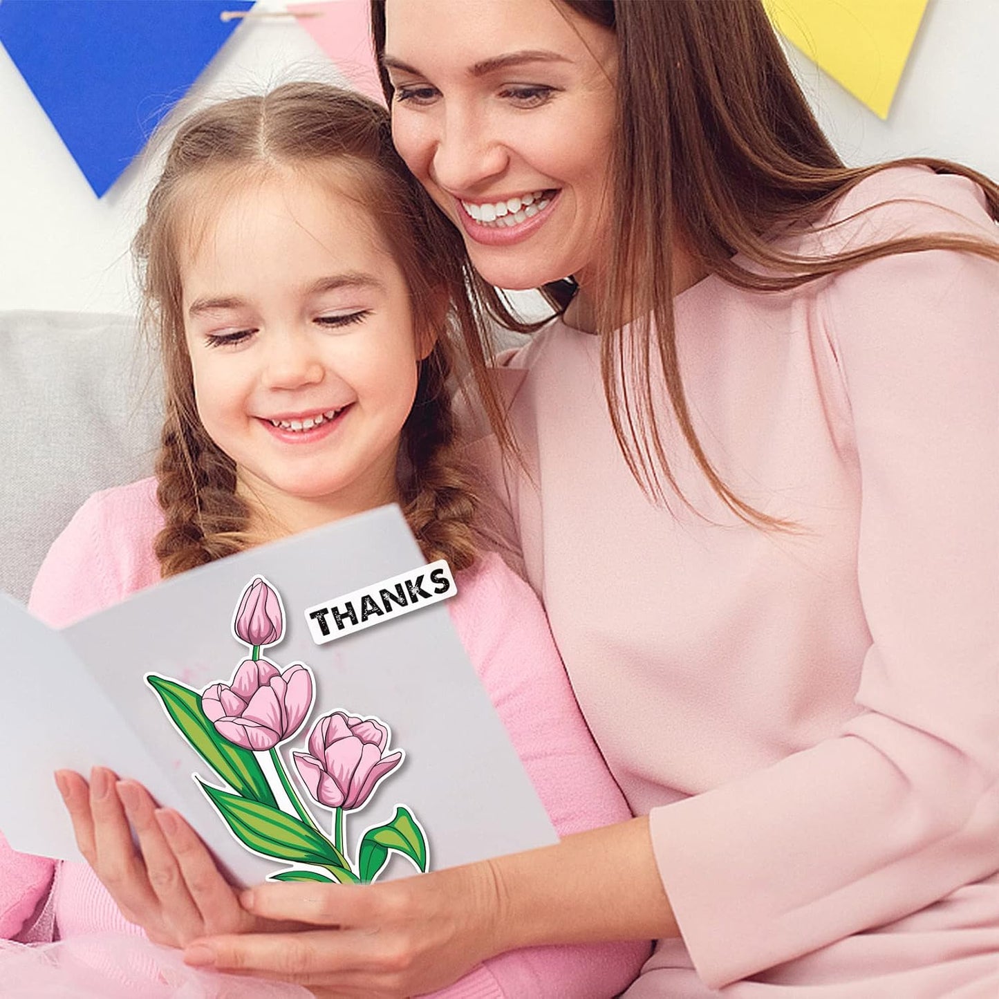 ORIGACH Realistic Tulips Stamps and Die and Layering Coloring Stencil Bundle for Card Making Album Arts Crafts Supplies