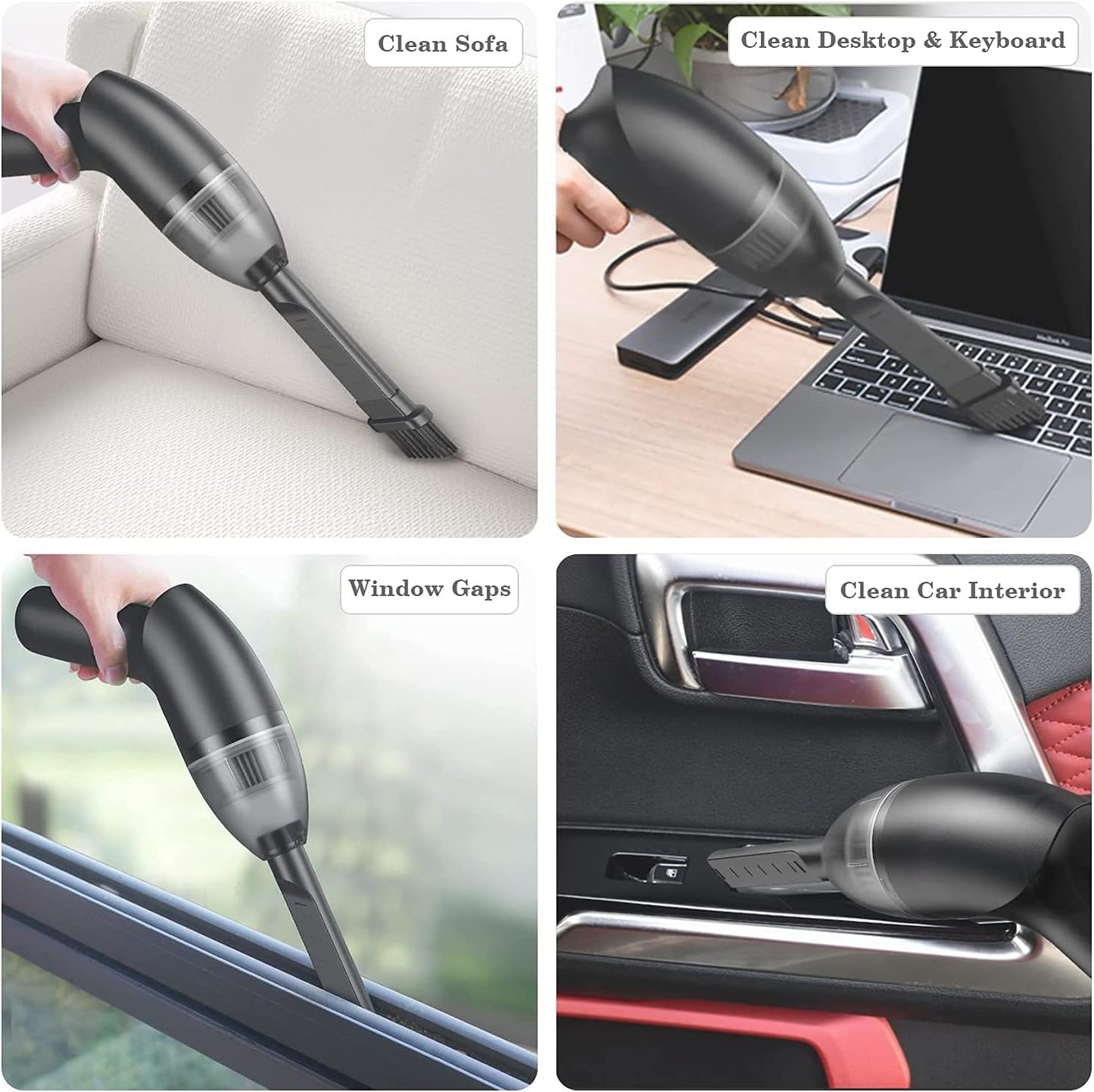Mini Vacuum Cleaner-Rechargeable,Cordless,Desk Vacuum Cleaner for Dust,Hair,Crumbs,Car,Sewing Machine (H043)