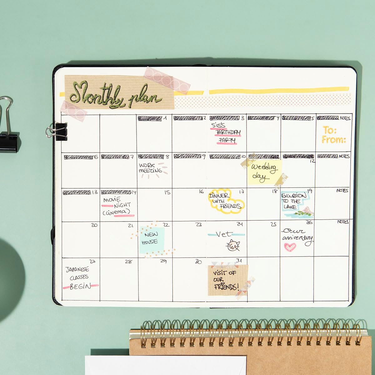 from to Rubber Stamp, 3/5 Inch Small Mini Stamp for Scrapbooking Card Making Planner