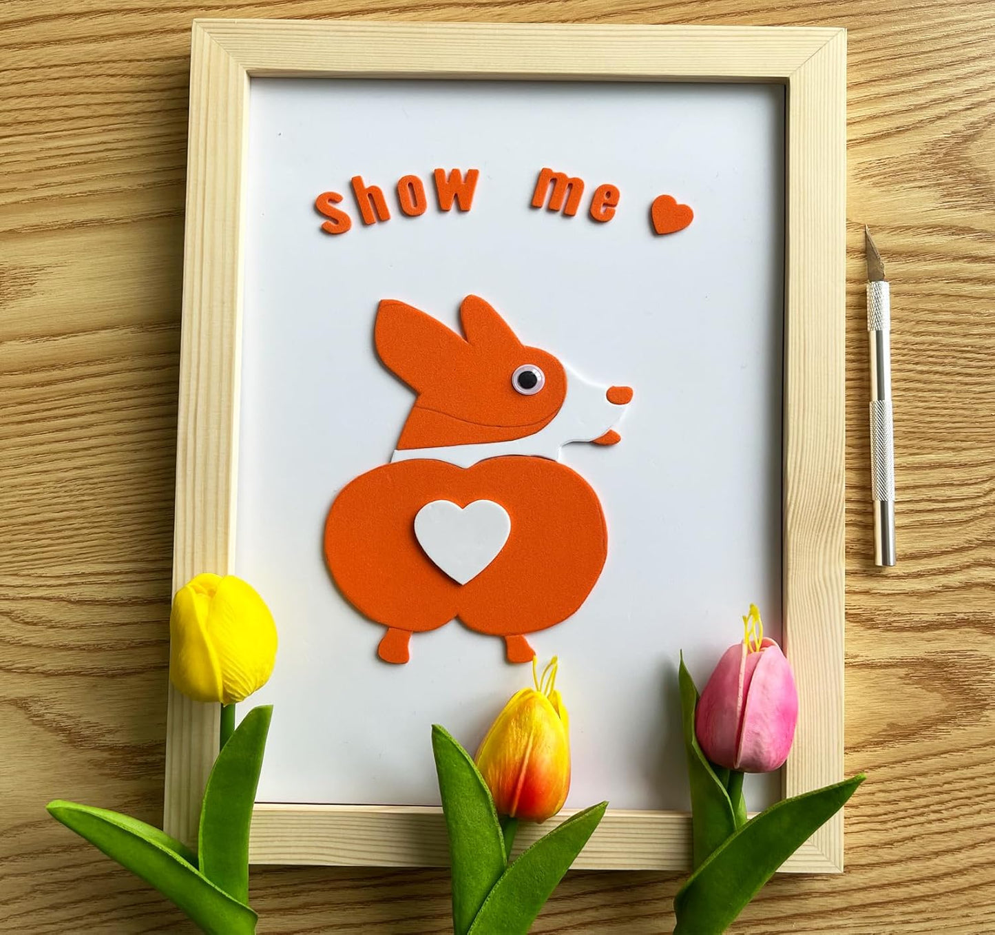 MEARCOOH Orange Foam Sheets Crafts 9x12 Inch 2mm Eva Color Craft Foam Paper for Crafts Project Preschoolers Classroom Scrapbooking DIY Cosplay(10 Sheets)