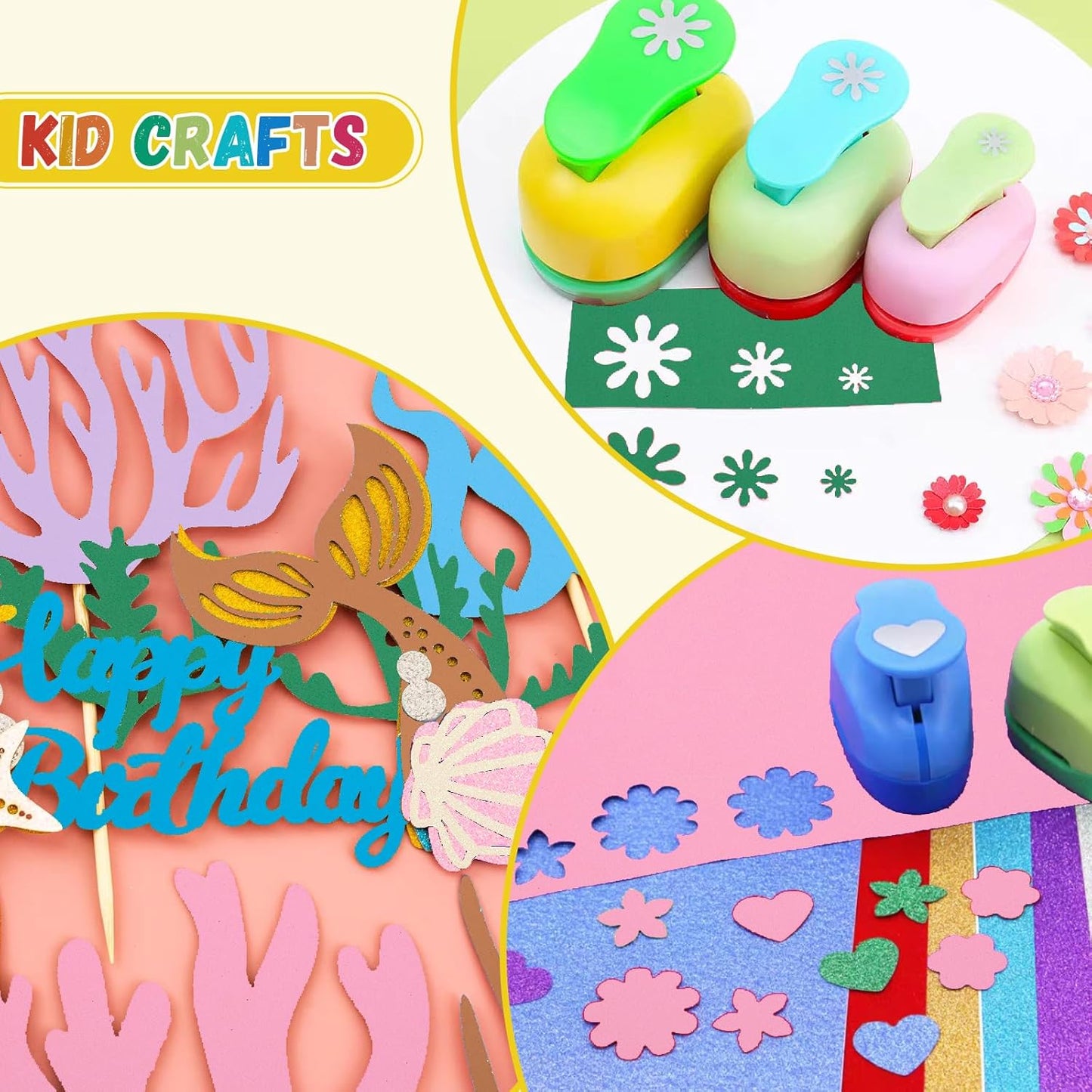 12 Pack Foam Sheets Craft 8 x 12 inch, 12 Colors Eva Foam Paper for Art Crafts Projects, Classrooms Scrapbook DIY Projects, Back to School Supplies (EVA 02)