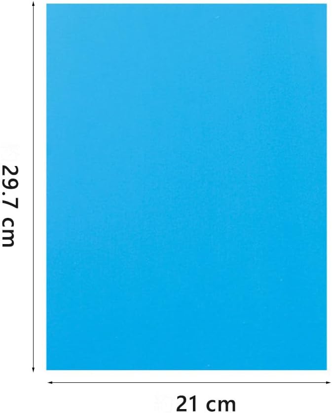 A4 Origami Paper Lake Blue 100 Sheets, 8.27×11.7 inch Double Sided Color Easy Fold Big Origami Paper A4 Colored Copy Papers Thin 70gsm for Beginners, DIY handwork Art and Craft Projects (210 x 297 mm)