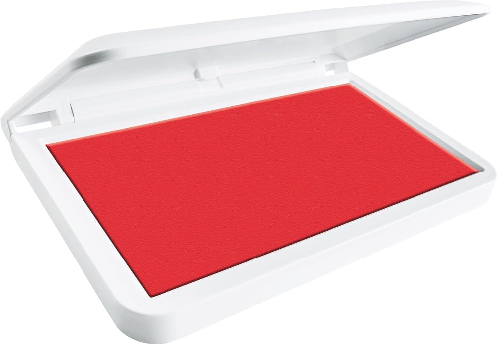 COLOP Make Series, Ink Stamp Pads, with Non-Toxic Premium Ink, Water-Based Acid-Free (Brave Red, Make 2-2-3/4" x 4-1/4")