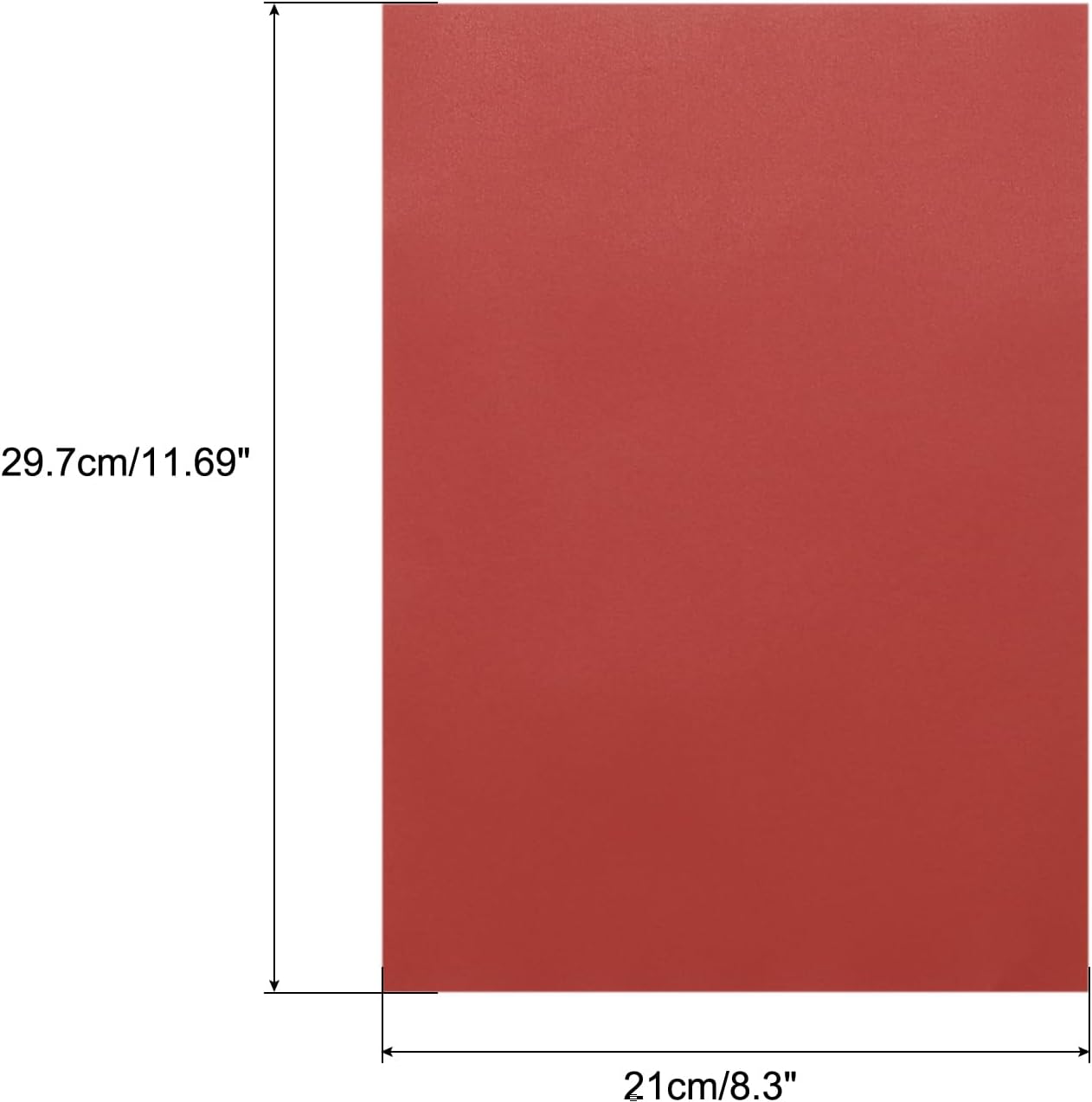 MECCANIXITY Colored Vellum Paper, 50 Sheet Red Transparency 11.7 x 8.2 Printable Vellum Paper, Translucent Vellum Sheets for Printing Wedding Invitations, Ink Jet Laser Printer