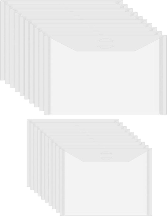 20 Pcs Stamp & Die Storage Pockets Resealable Clear Plastic Seal Bags Storage Case for Cutting Dies Stencil Album Stamp Crafts for DIY Scrapbooking Paper Card Craft Cutting Dies Storage