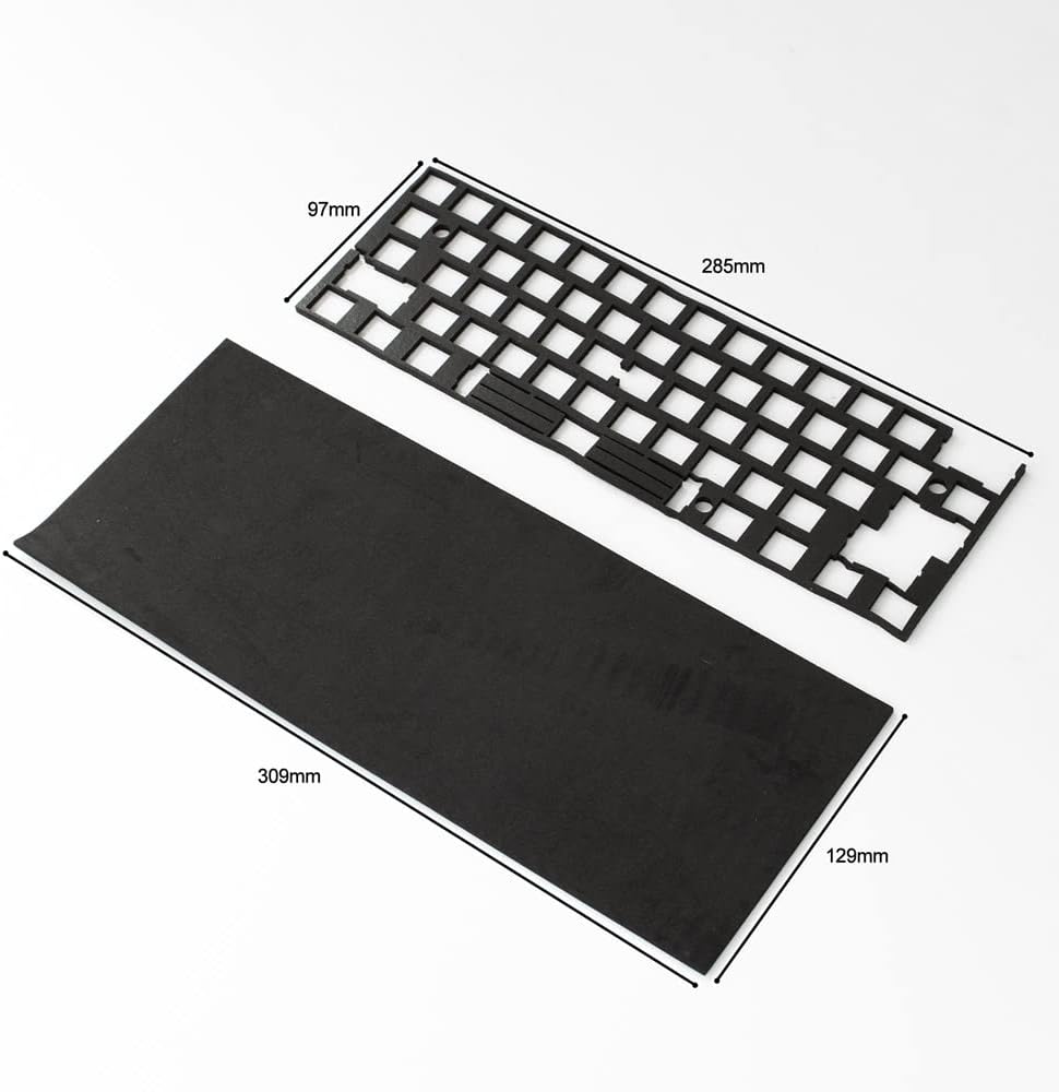 mintcaps Keyboard Sound Dampening Foam 61 Layout Silencer Pad Gasket EVA Foam Keyboard Switches Dampening Foam Pad for Mechanical Keyboard