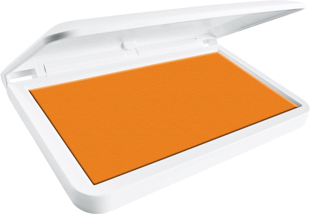 COLOP Make Series, Ink Stamp Pads, with Non-Toxic Premium Ink, Water-Based Acid-Free (Shiny Orange, Make 2-2-3/4" x 4-1/4")