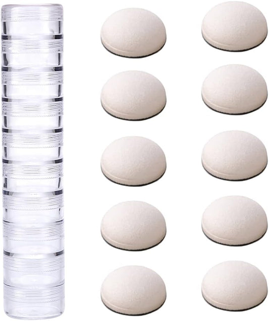 CYFUN DESIGN 10PCS Mini Ink Blending Tools Foam Replacement Foams and 10pcs Protective Plastic Covers for DIY Scrapbooking Paper Crafting Handmade Crafts Scrapbooking Supplies Crafting Projects