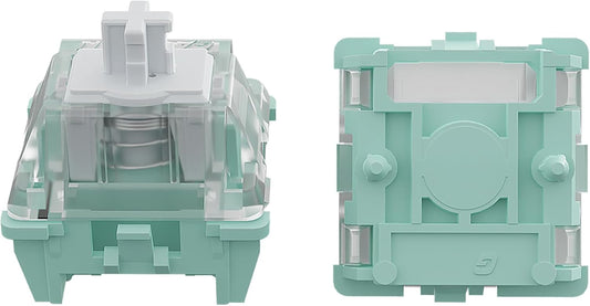 GATERON Magnetic Jade Keyboard Switches, Linear Factory Pre-lubed Freely Setting Pre-Travel Key Switches for Mechanical Keyboard(70PCS)