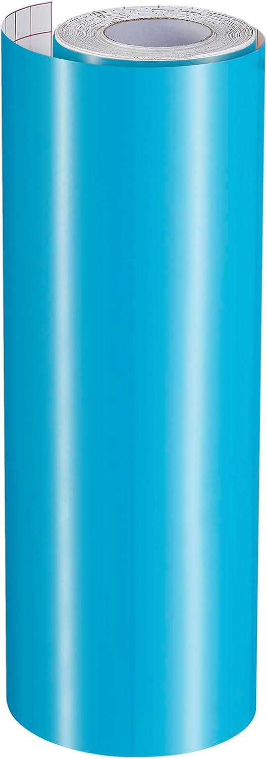 Ant Smart Adhesive Permanent Vinyl Compatible with Cricut Explore and Maker Series Without Cutting Mats, Create DIY Projects, Decals, Stickers & More (Light Blue, 13inch x 50ft)