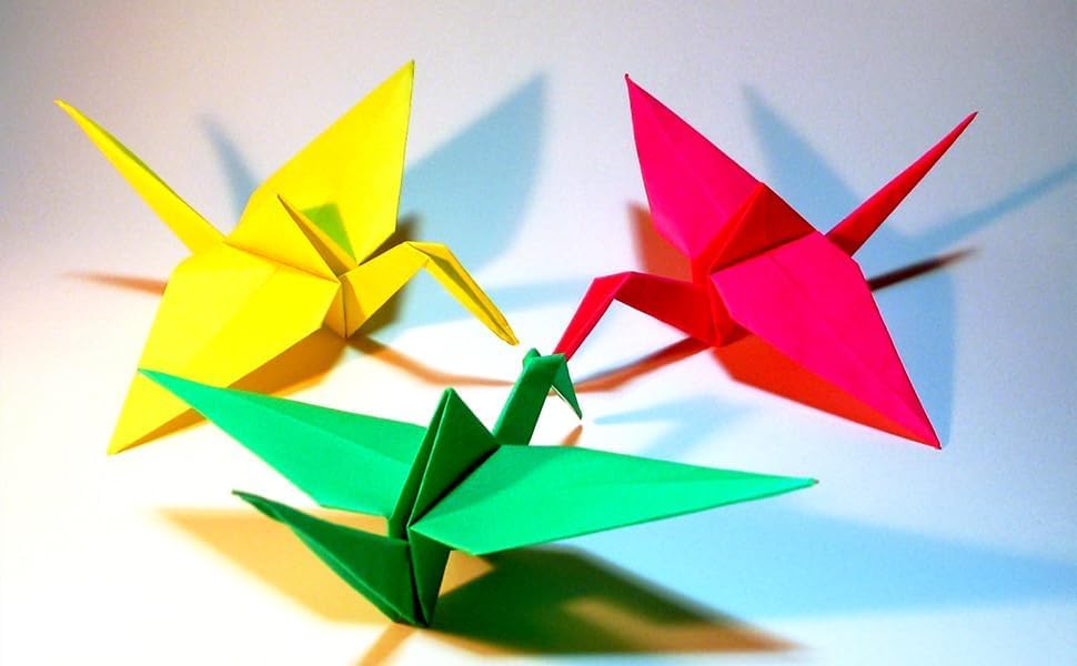 160 Sheets Origami Paper Double Sided for Arts & Crafts 20 Vivid Colors - 6 x 6 Inch Square Easy Fold Paper for Beginner