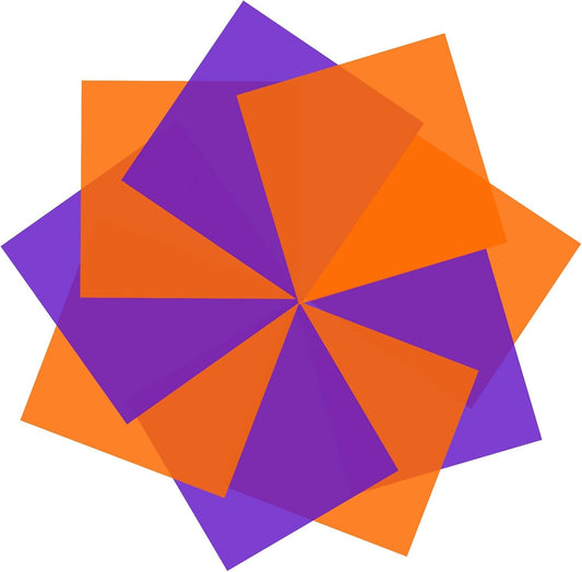 Lystaii 9pcs Halloween Lighting Gel Filter 11.8 x 11.8 Inches Gel Light Filter Color Correction Overlays Transparent Color Filters Film Plastic Sheets for Video Photo Stage Studio (Orange Purple)