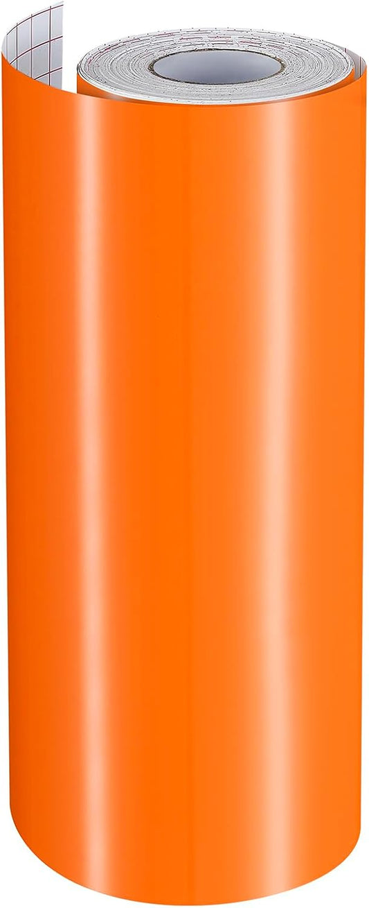 Ant Smart Adhesive Permanent Vinyl Compatible with Cricut Explore and Maker Series Without Cutting Mats, Create DIY Projects, Decals, Stickers & More (Orange, 13inch x 100ft)