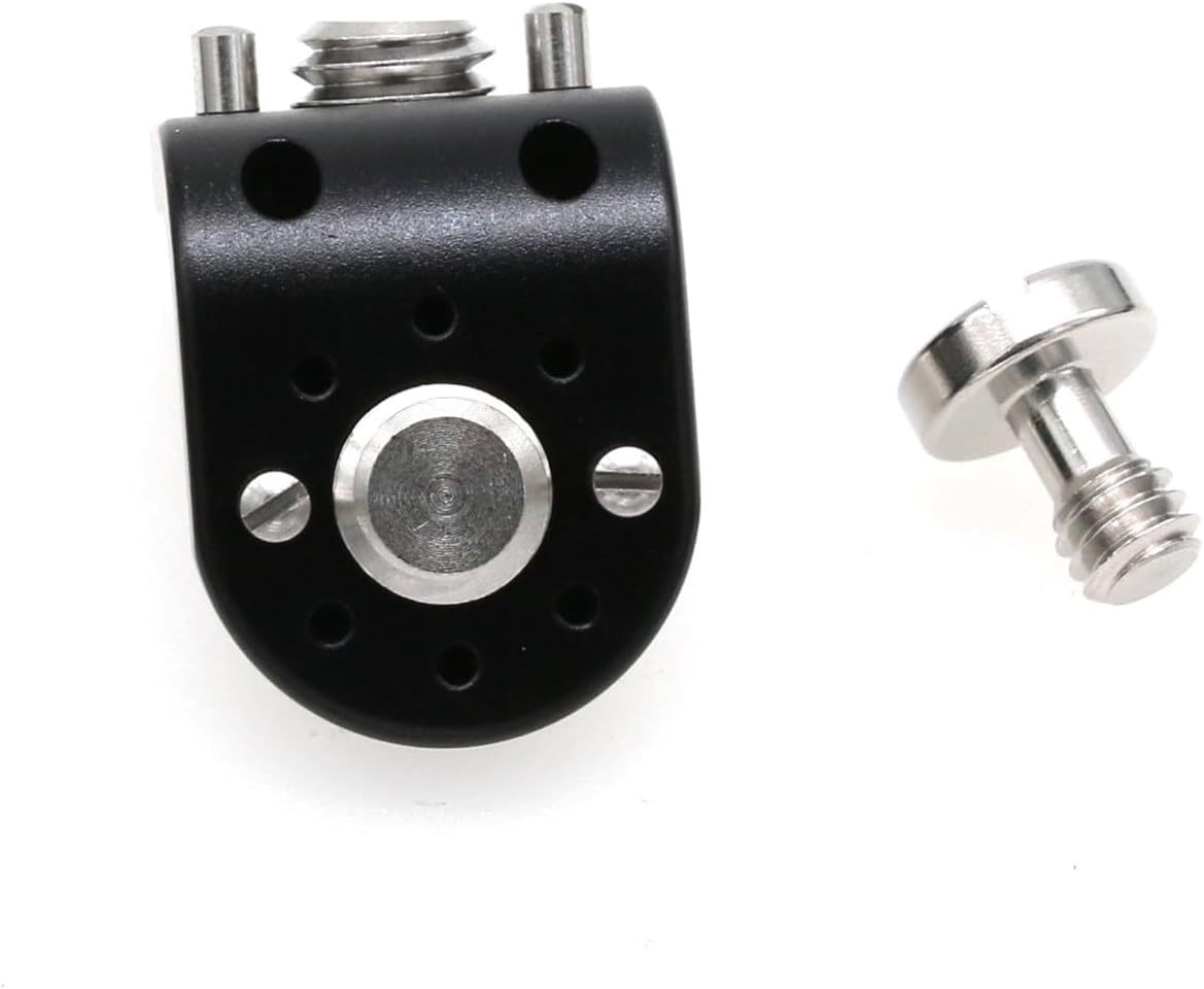 L Shaped Angle Bracket 3/8"-16 1/4" Corner Brace Joint Mounting Extension Adapter for Teradek Wireless System ARRI Sony RED Camera Monitor Focus Motor