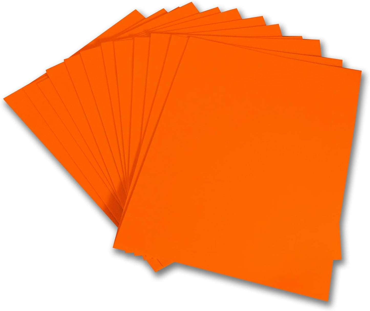 QIDIWIN EVA Foam Craft Sheets - 9x12 Inch 2mm Thick Versatile Non-Adhesive Foam for DIY, Cosplay, Scrapbooking, Classroom Projects - Durable, Flexible, Perfect for Crafting, 12 Pack(Orange)