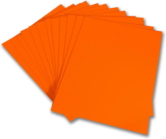 QIDIWIN EVA Foam Craft Sheets - 9x12 Inch 2mm Thick Versatile Non-Adhesive Foam for DIY, Cosplay, Scrapbooking, Classroom Projects - Durable, Flexible, Perfect for Crafting, 12 Pack(Orange)