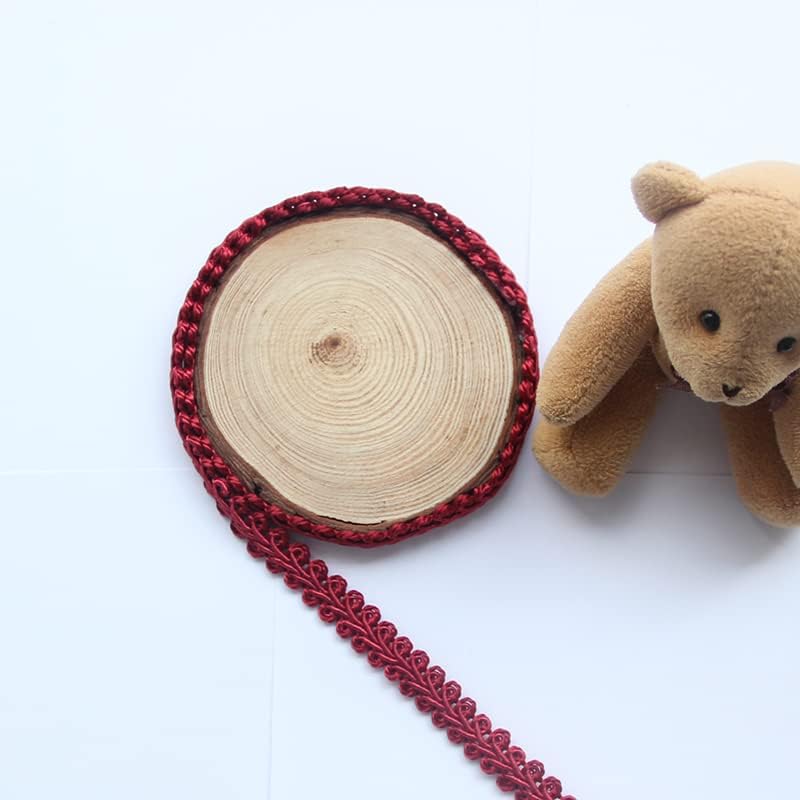 BEL AVENIR Braid Trim 1/2 inch 13.6 Yards French Gimp Basic Sewing Polyester DIY Crafts Costume Home Decorative (Red)