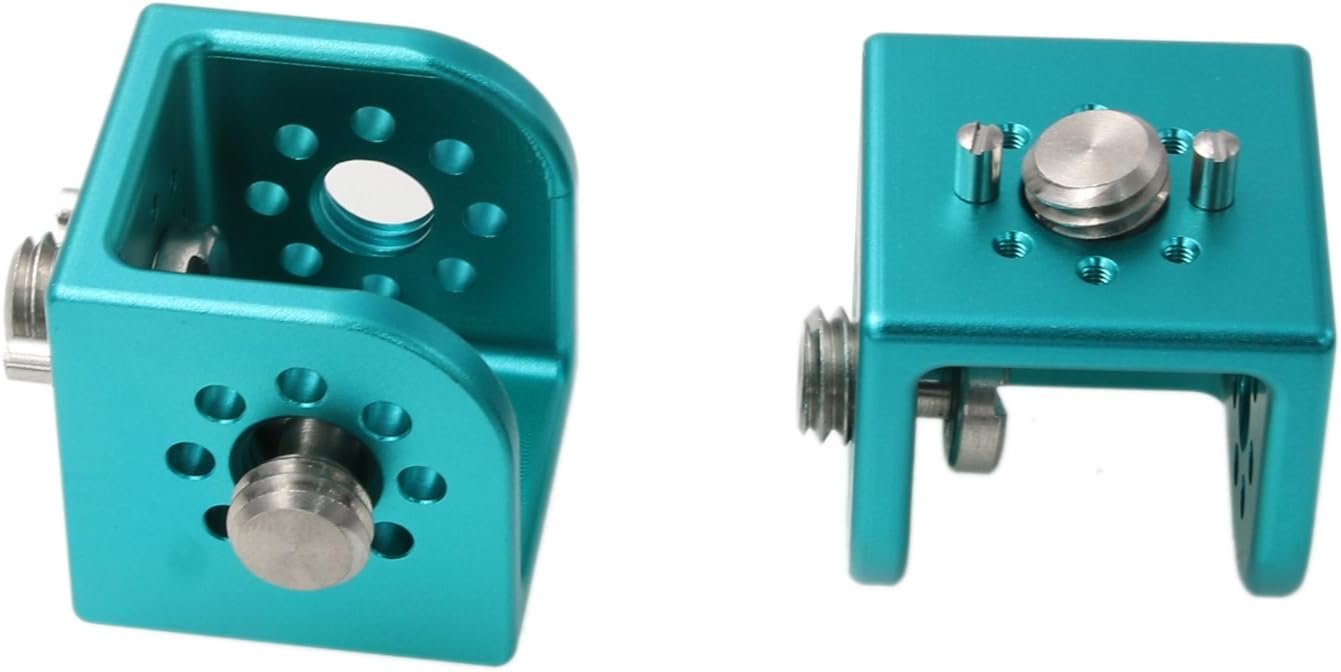 Block 3/8" Thread Bracket Lock Mounting Adapter for ARRI Sony RED Camera Lens Motor Teradek Wireless Blue