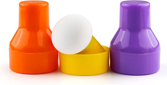 3PCS / Sets Ink Applicator with Storage Cases,Paper Pouncers for Direct Ink Application On Crafts Projects Easily,Inking Sponge for Stamp Ink Distressing, Blending Card Making Crafting Tools