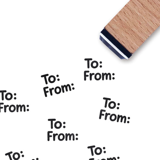 from to Rubber Stamp, 3/5 Inch Small Mini Stamp for Scrapbooking Card Making Planner