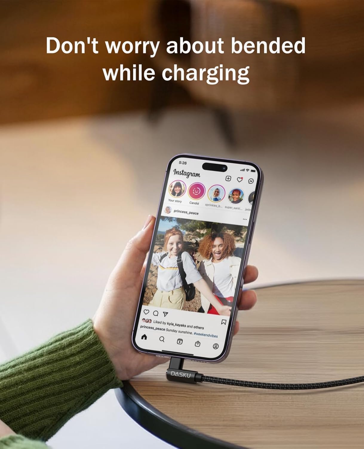 USB C to USB C Cable 2 Pack 90 Degree 60W, Right Angle Type C Fast Charging Cord, 10FT Braided Long Charger Cable for iPhone17/16/15, iPad, Samsung Galaxy, Google Pixel,