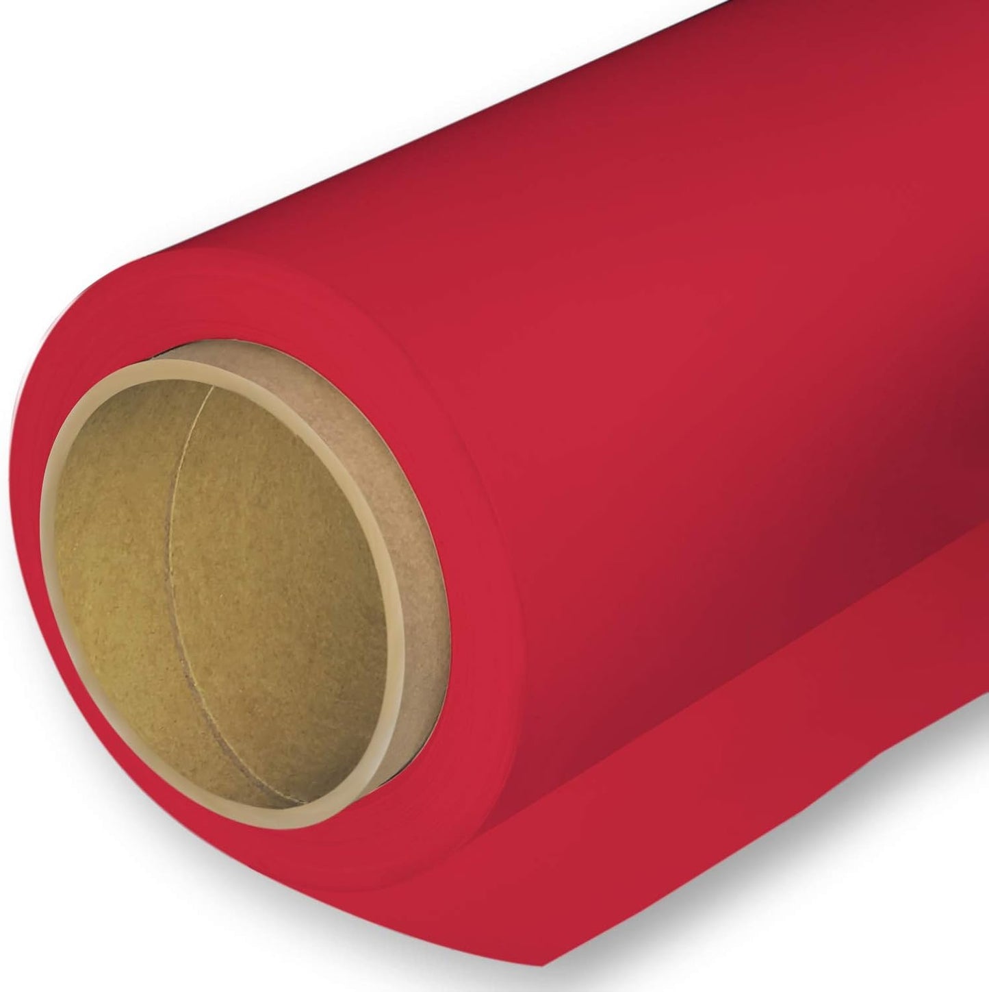 Seamless Photography Background Paper Roll, Red Photo Paper Backdrop for Photography, Video and Streaming (53''x16 'Scarlet)