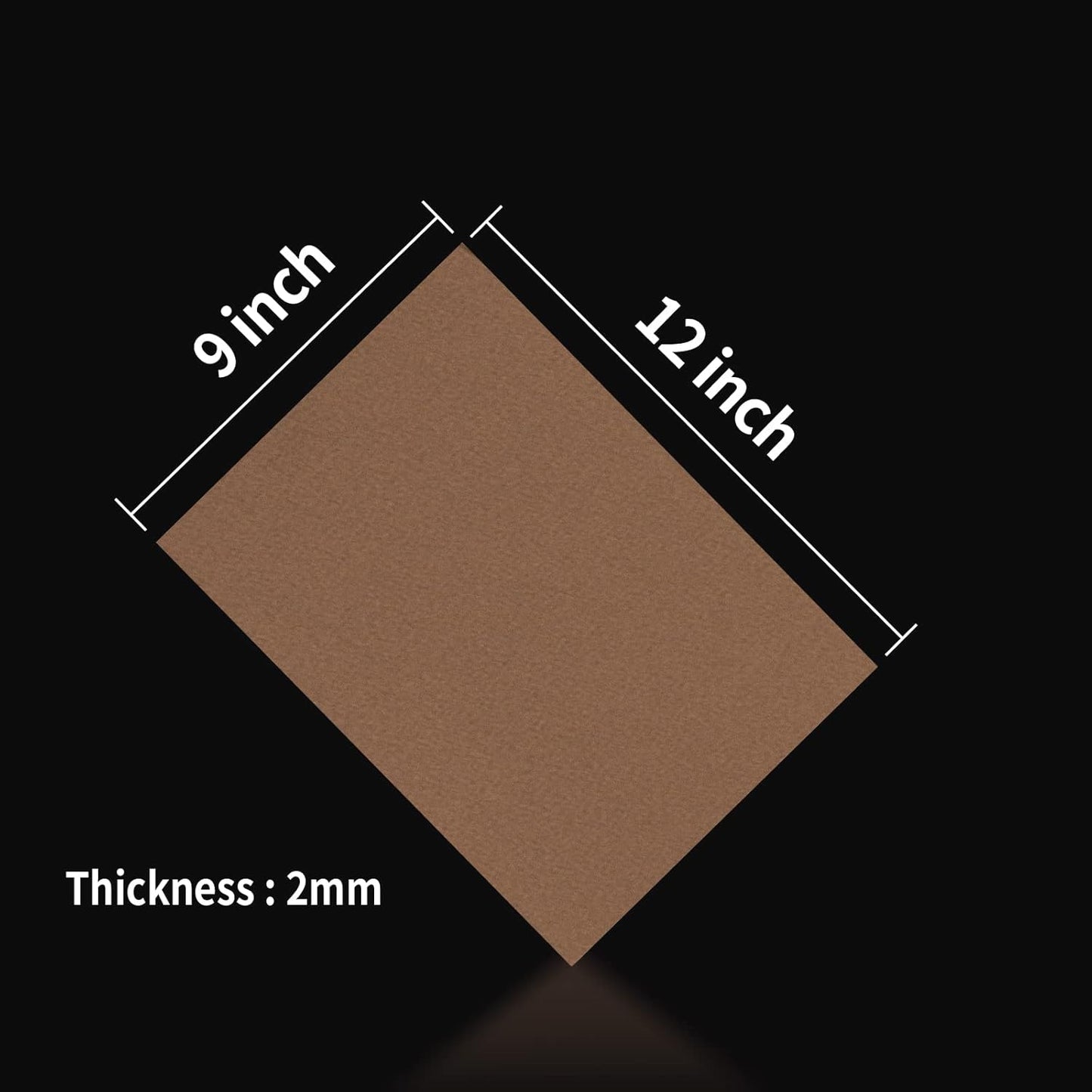 MEARCOOH Brown Foam Sheets Crafts 9x12 Inch 2mm Eva Color Craft Foam Paper for Crafts Project Preschoolers Classroom Scrapbooking DIY Cosplay(10 Sheets)