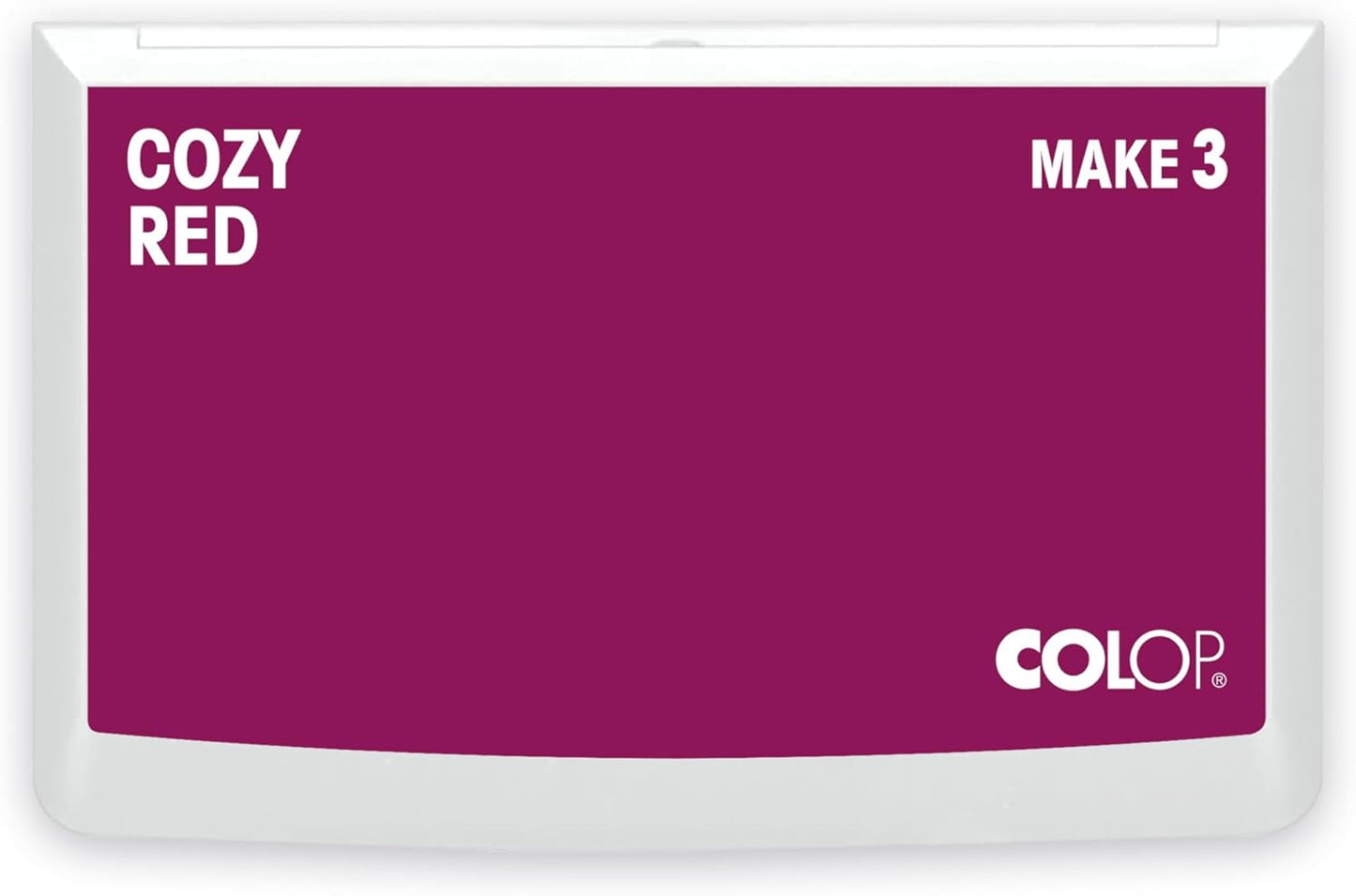 COLOP Make Series, Ink Stamp Pads, with Non-Toxic Premium Ink, Water-Based Acid-Free (Cozy Red, Make 3-3-1/2" x 6-1/4")