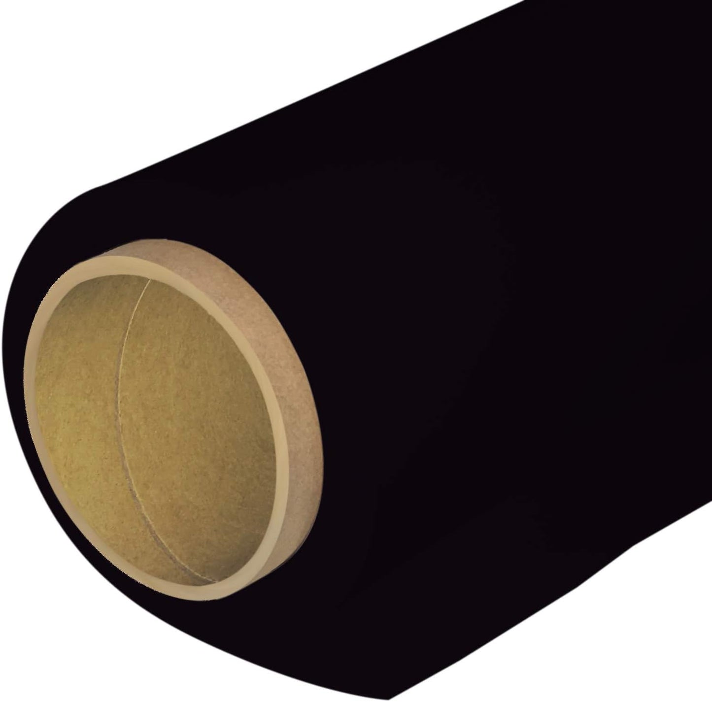 Seamless Photography Background Paper Roll, Black Photo Paper Backdrop for Photography, Video and Streaming (53''x16 'Ultra Black)