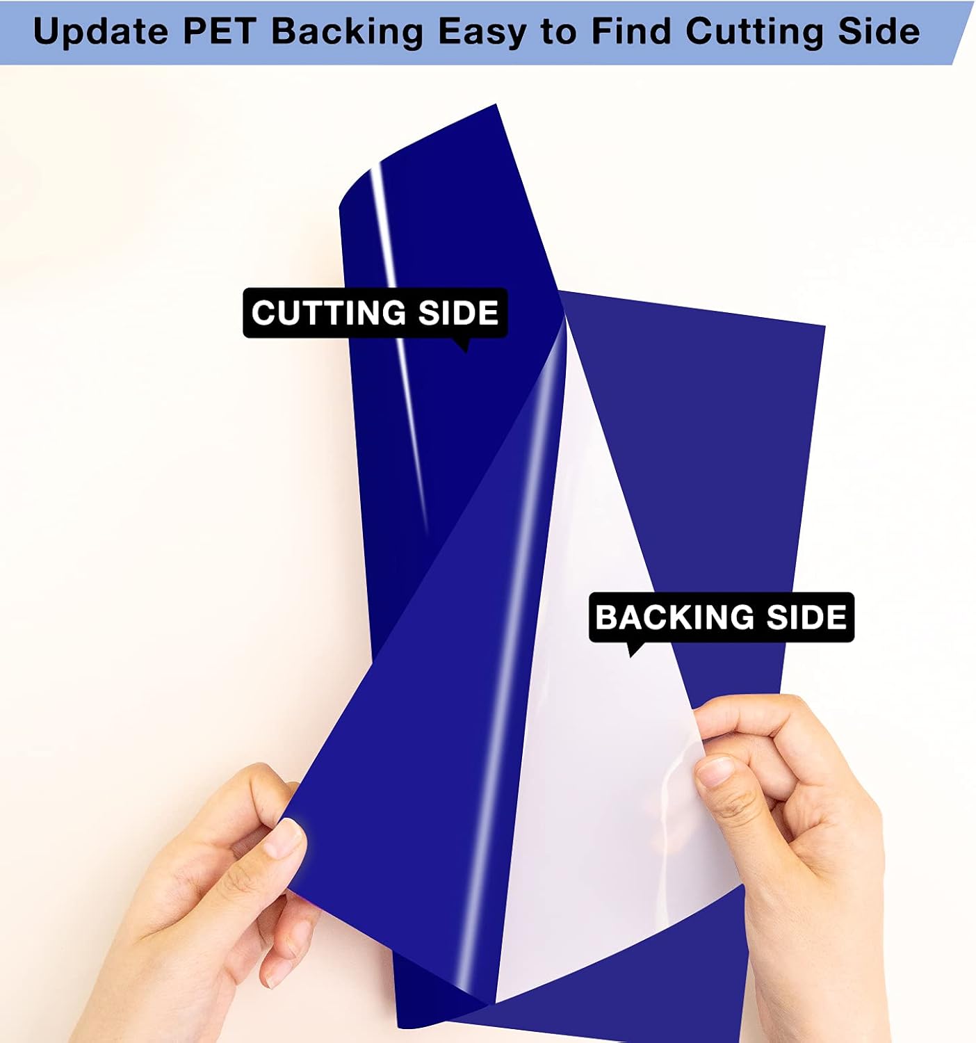 HTVRONT Royal Blue Permanent Vinyl for Cutting Machine - 14 Pack Blue Glossy 12 ” x 12 ” Permanent Vinyl Sheets for Craft Projects, Royal Blue Adhesive Bundle Compatible with Cricut Cutting Machine