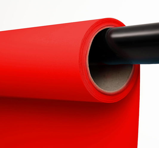 Kate Seamless Paper Backdrop Red Paper Backdrop Seamless Backdrop Paper Rolls (53''x16.4' Scarlet)