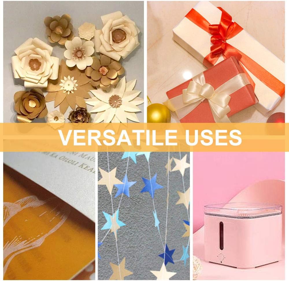 UCEC Cardstock Paper, 8.5'' x 11'', 60 Sheets 20 Colors, Shimmer Cardstock Paper, Double-Sided Rainbow Bright Card stock Paper for DIY Art, Crafts, Scrapbook, Card Making, School Supplies, 250 GSM