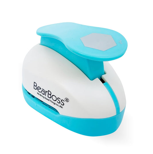 2 Inch Hexagon Punch, Hole Punch Shapes, Paper Punch Set for Scrapbooking Festival Paper Greeting Card DIY Albums Photos (Classic White)