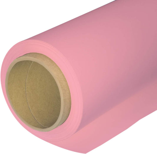 Seamless Photography Background Paper Roll, Pink Photo Paper Backdrop for Photography, Video and Streaming (82''x16' Carnation Pink)