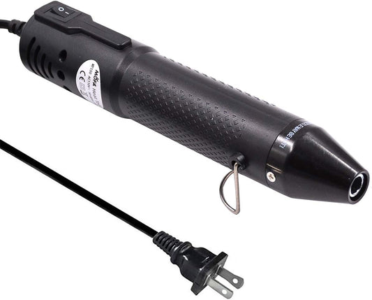 mofa Embossing Heat Pen,Mini Heat Gun,Hot Air Pen Tools Shrink Pen with Stand For DIY Embossing And Drying Paint Multi-Purpose Electric Heating Nozzle 150W 110V (Black,Black)