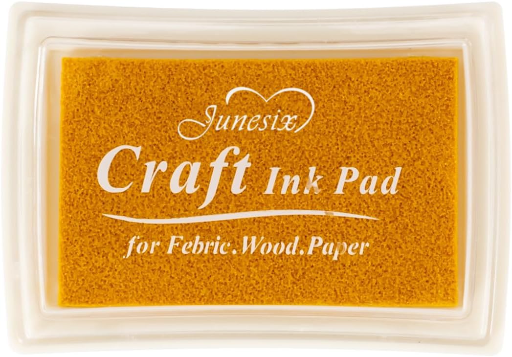 Gold Ink Pad Finger Washable Kids Stamp Ink Pad for Rubber Stamps Paper Scrapbooking