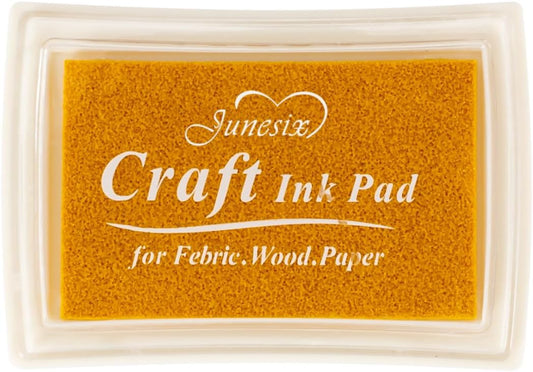 Gold Ink Pad Finger Washable Kids Stamp Ink Pad for Rubber Stamps Paper Scrapbooking