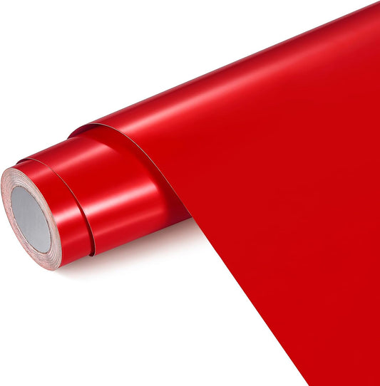 Ant Smart Adhesive Permanent Vinyl Compatible with Cricut Explore and Maker Series Without Cutting Mats, Create DIY Projects, Decals, Stickers & More (Red, 13inch x 30ft)