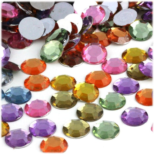 The Crafts Outlet 144pc Rhinestones Round 10mm - Pastel Assortment