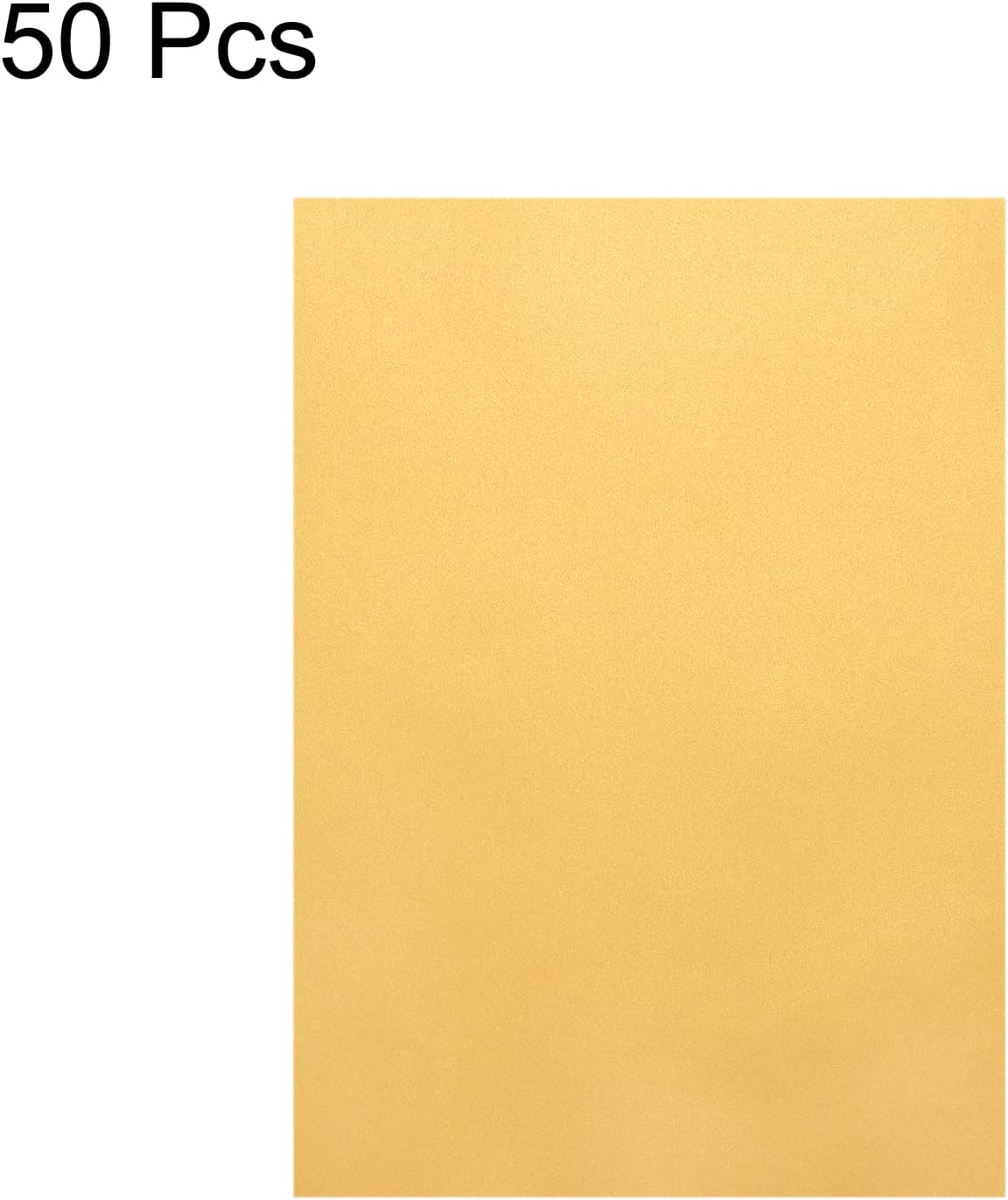 MECCANIXITY Colored Vellum Paper, 50 Sheet Gold Transparency 11.7 x 8.2 Printable Vellum Paper, Translucent Vellum Sheets for Printing Wedding Invitations, Ink Jet Laser Printer