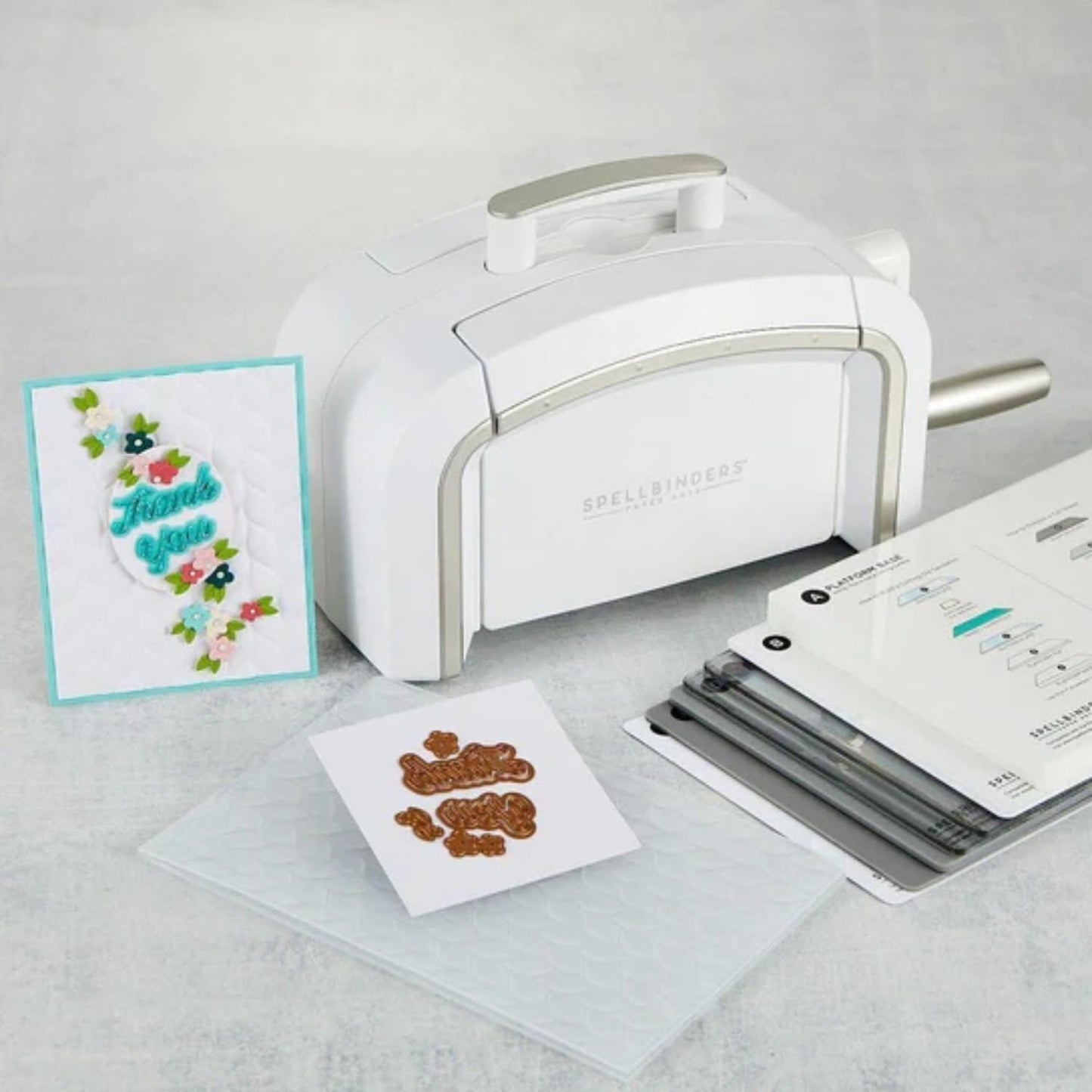 Spellbinders Platinum Die Cutting and Embossing Machine (6 Inch Platform (Machine, Die and Cardstock))