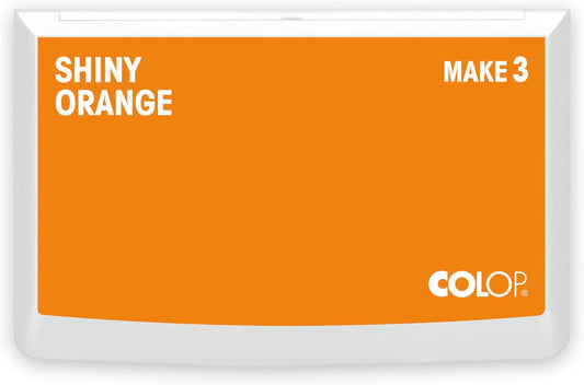 COLOP Make Series, Ink Stamp Pads, with Non-Toxic Premium Ink, Water-Based Acid-Free (Shiny Orange, Make 3-3-1/2" x 6-1/4")