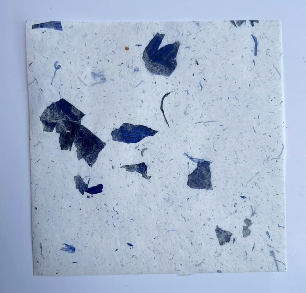 Natural Banana bark,leavse etc., 6 x 6 Inches Square Origami Paper Arts Folding Craft, Decoration Paper, Painting Square Folding Paper for DIY Crafts, 50 Sheets (Mixed Leaves,Banana Bark, etc, 6"x6")