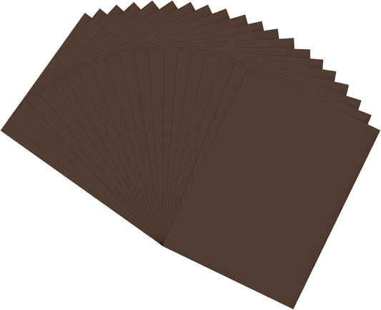 20 PCS EVA Foam Sheets DIY Handcraft Materials 1mm Thick 15.7 x 11.8 Inches Brown EVA Foam Papers for Arts and Crafts