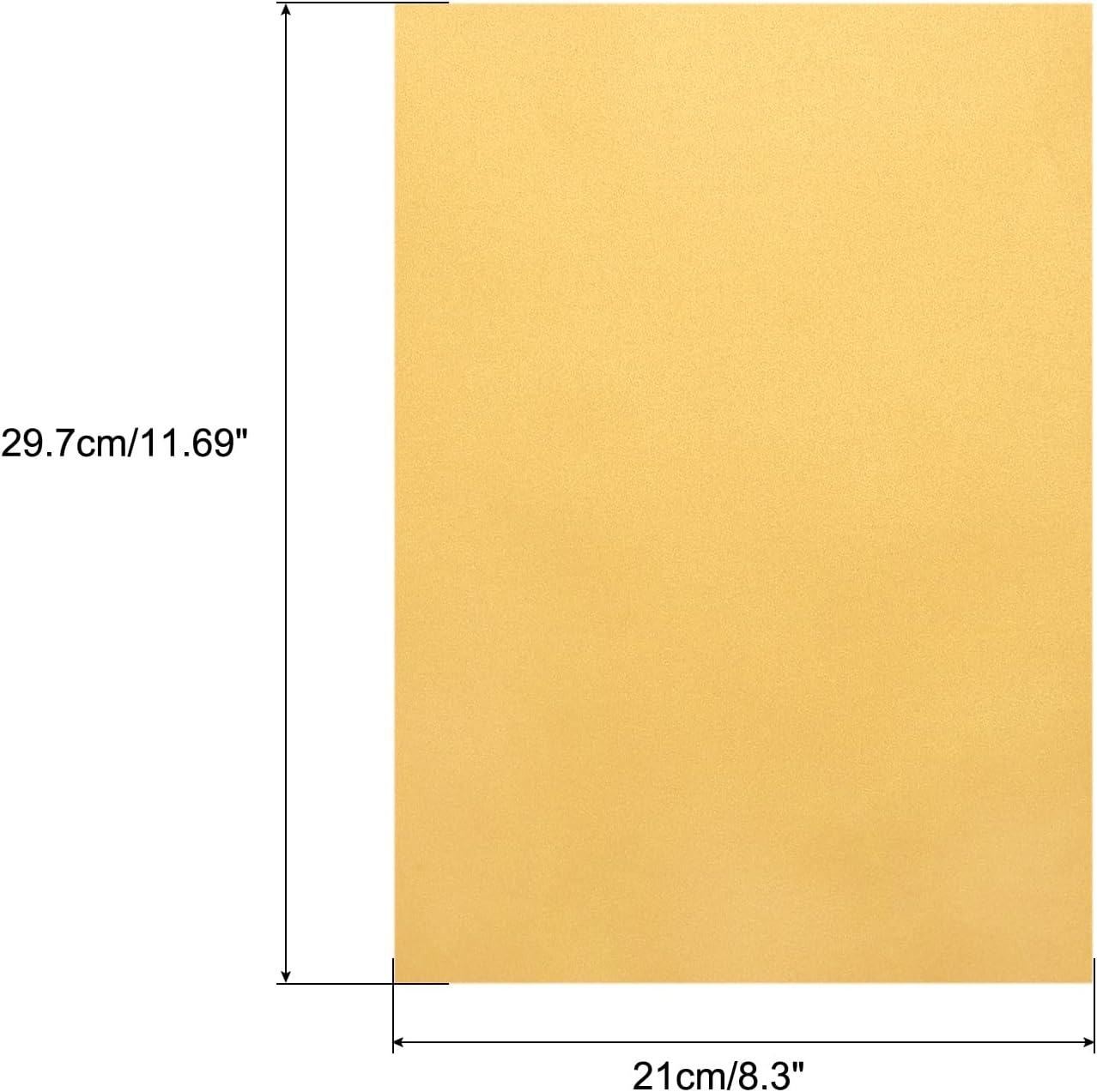 MECCANIXITY Colored Vellum Paper, 50 Sheet Gold Transparency 11.7 x 8.2 Printable Vellum Paper, Translucent Vellum Sheets for Printing Wedding Invitations, Ink Jet Laser Printer