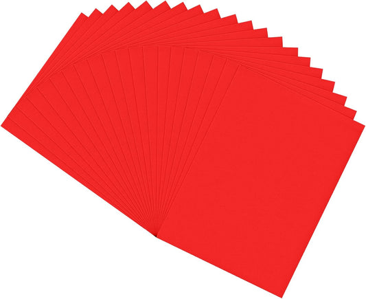 20 PCS EVA Foam Sheets DIY Handcraft Materials 1mm Thick 15.7 x 11.8 Inches Red EVA Foam Papers for Arts and Crafts(Red)